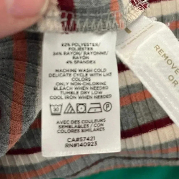 Loft striped button down shirt dress size small - Picture 9 of 11